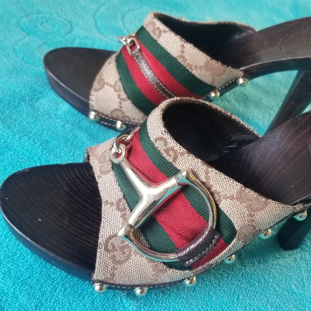 Gucci heels. 7 or 37. Worn.